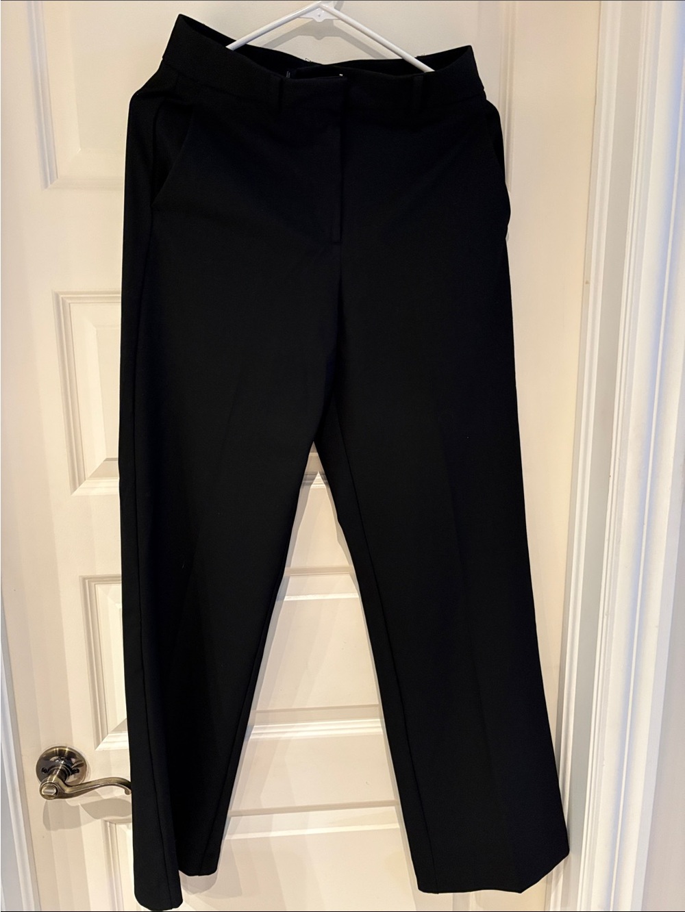 Mango Black Straight Trousers with Clean Front